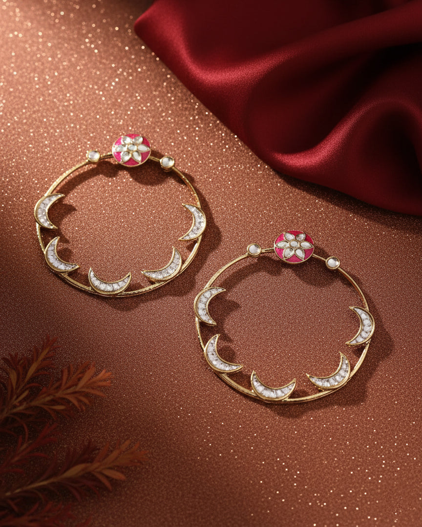 Dark Pink Guri Earring