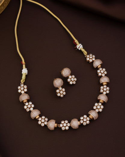 Blush Irina Premium Polki Zircone Necklace