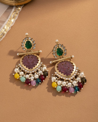 Blush Multi Sohum Chandbali