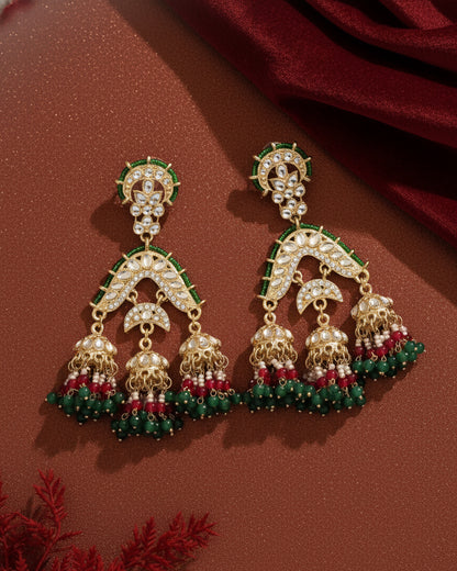 Green Prabhnoor Jhumka