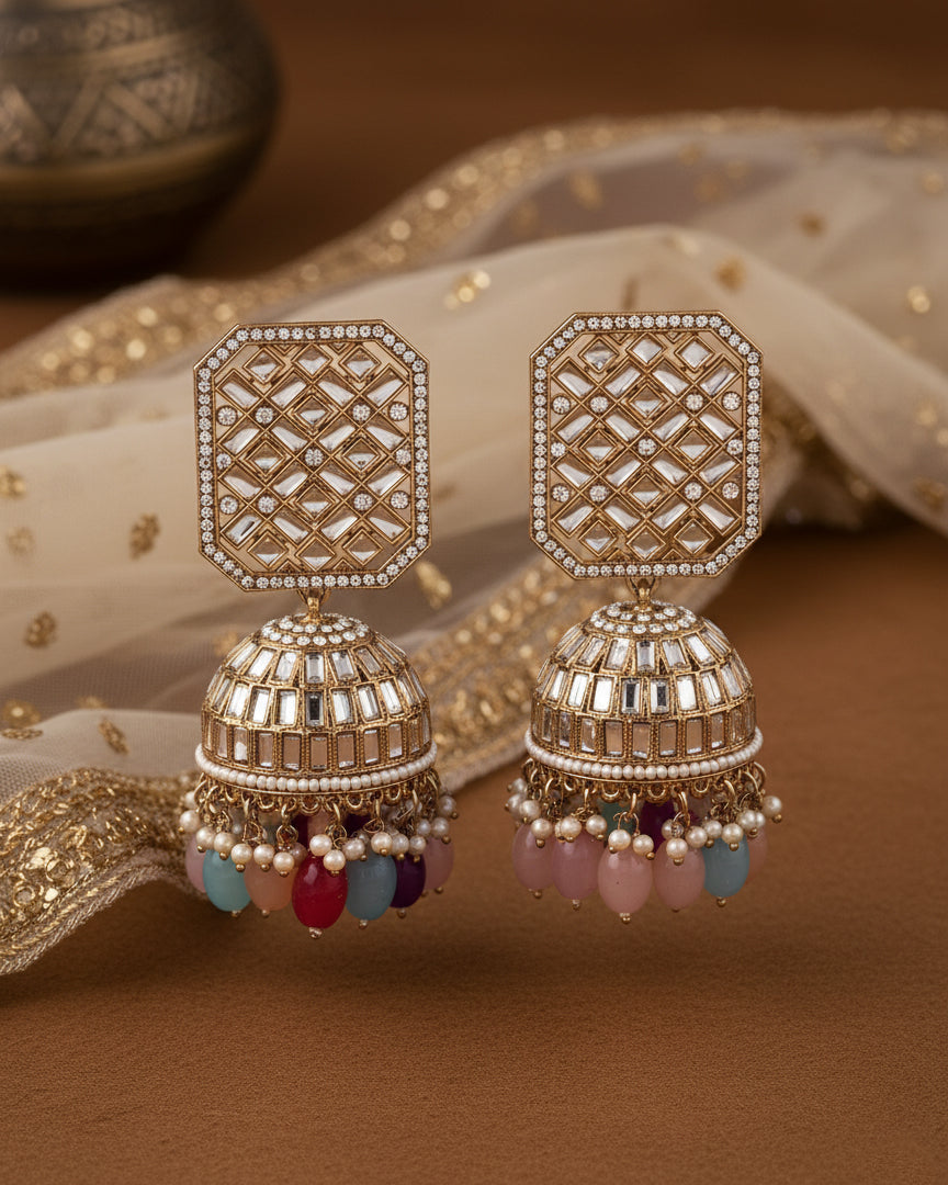 Multi Rayma Jhumka