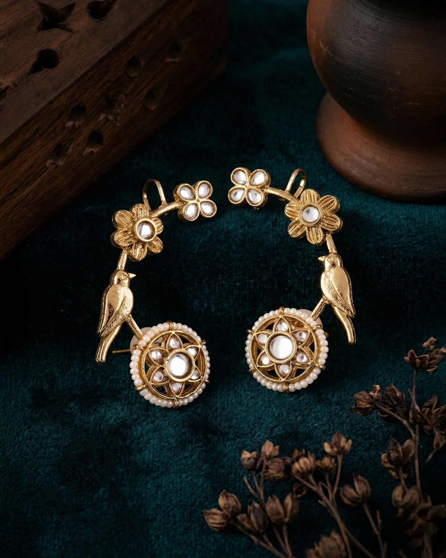 Silver Sanghvi Designer Ear Cuff Earring