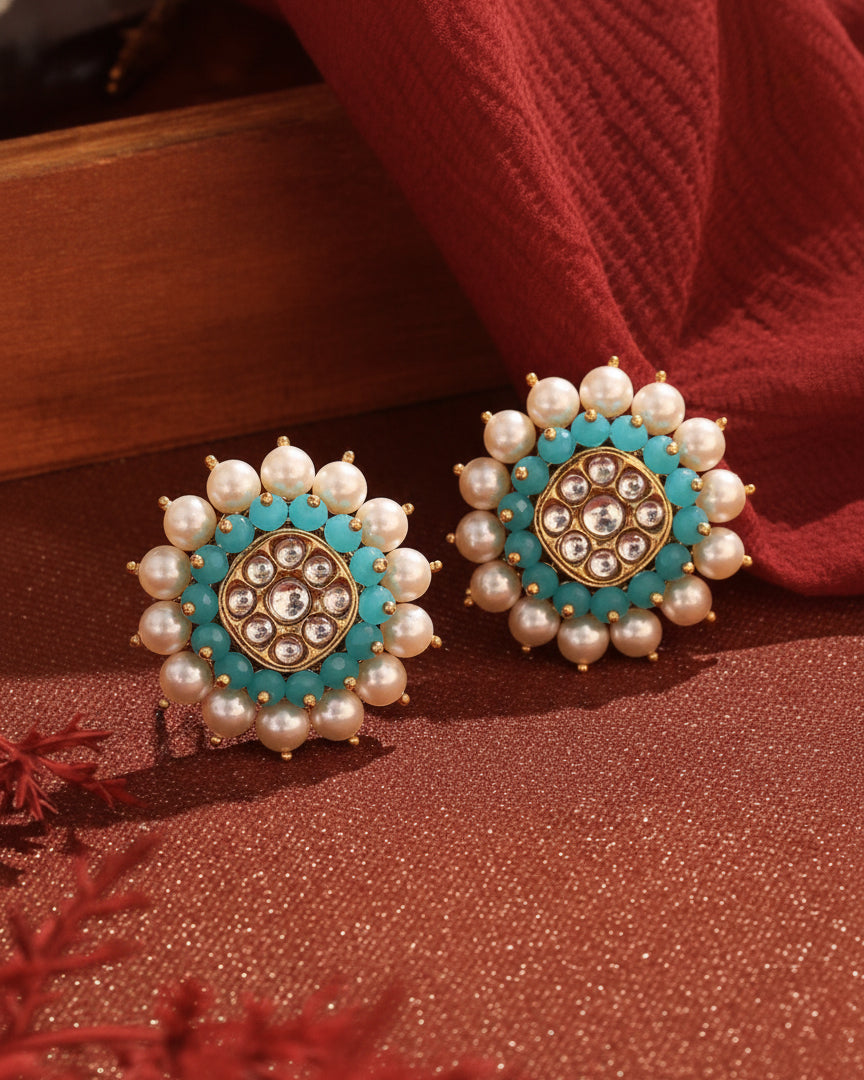 Turquoise Urvashi Stud