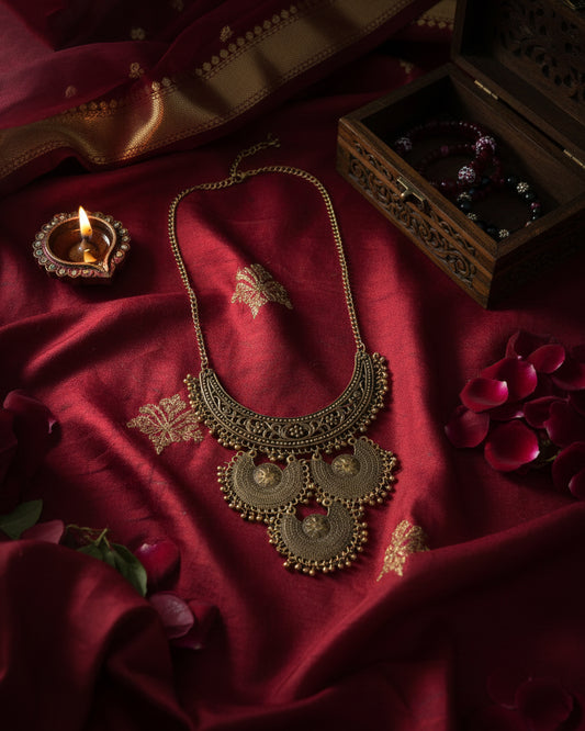Kiyana Oxidised Necklace