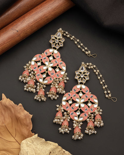 Coral Nyasa Designer Earring with Sahara