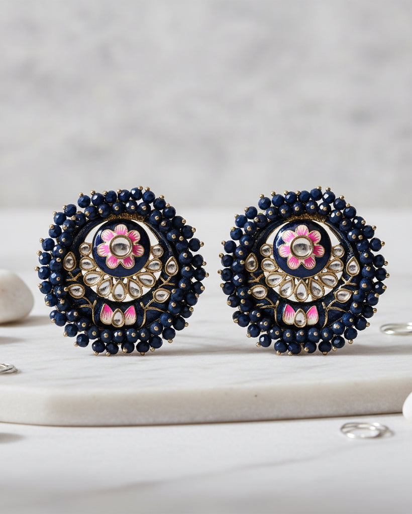 Navy Blue Ashu Meena Stud