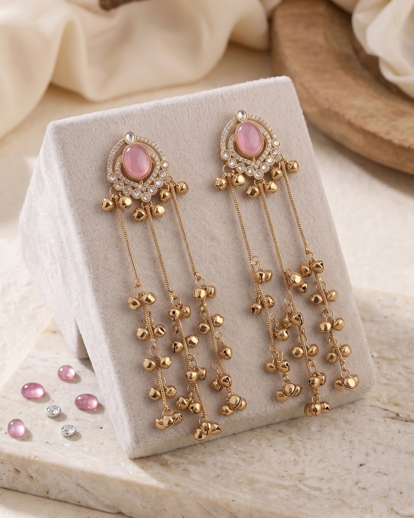 Blush Ekisha Kashmiri Look Ghunghru Jhumka Earring