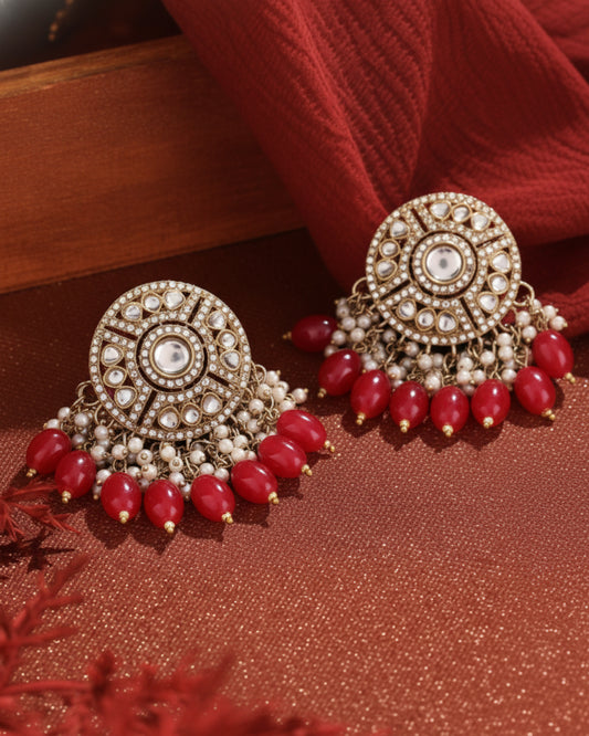 Red Malti Earring