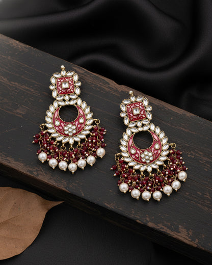 Pink Anisha Chandbali