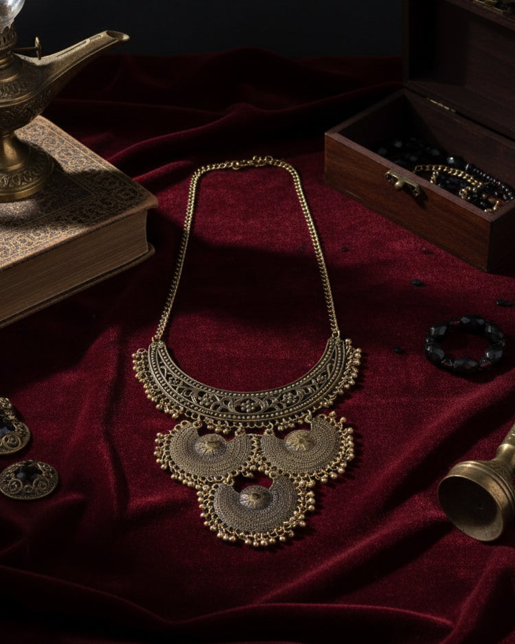 Kiyana Oxidised Necklace