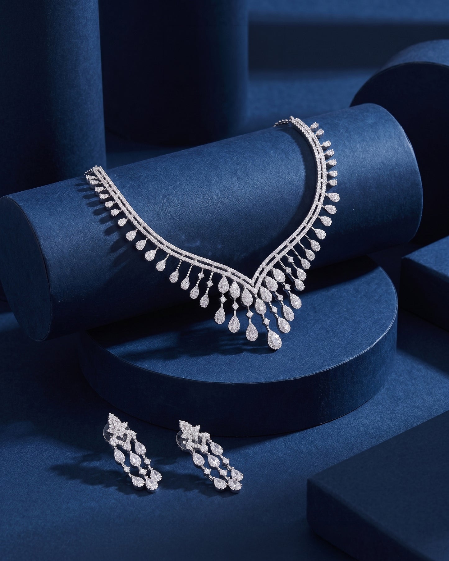Adalynn American Diamond Necklace Set