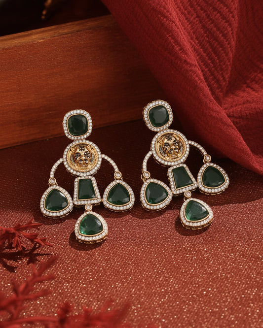 Green Sabya Designer Earring