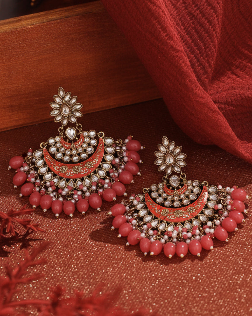 Coral Maisha Chandbali