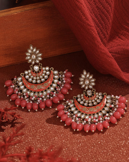 Coral Maisha Chandbali