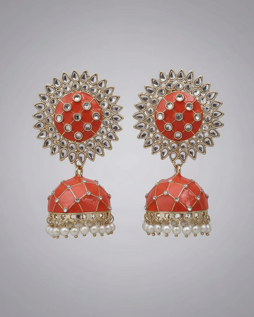 Orange Tanu Meena Jhumka