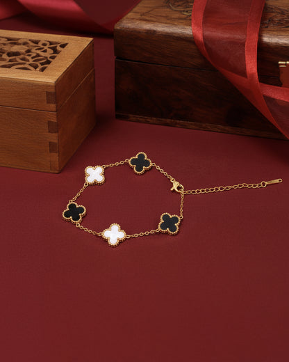 Black & White Yuna Anti Tarnish Bracelet