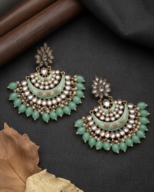 Mint Green Maisha Chandbali