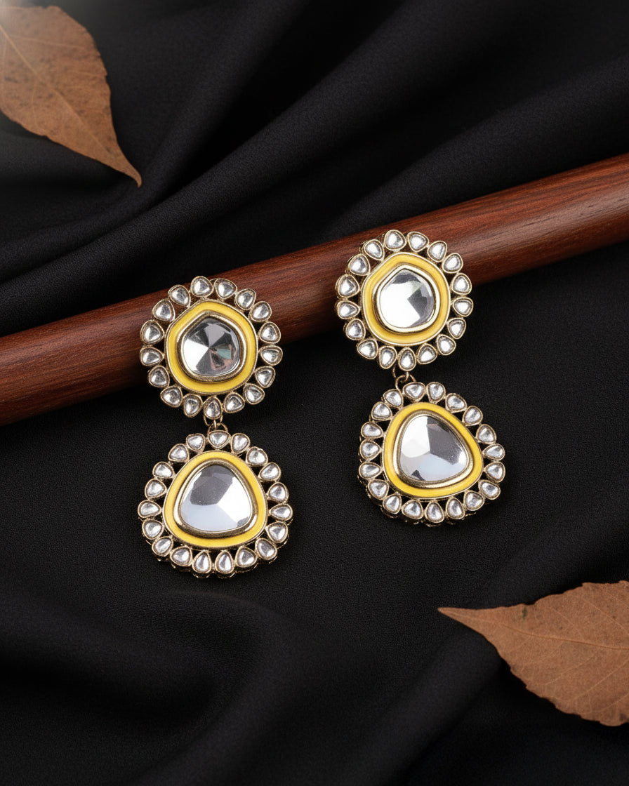 Yellow Neeraj Earring