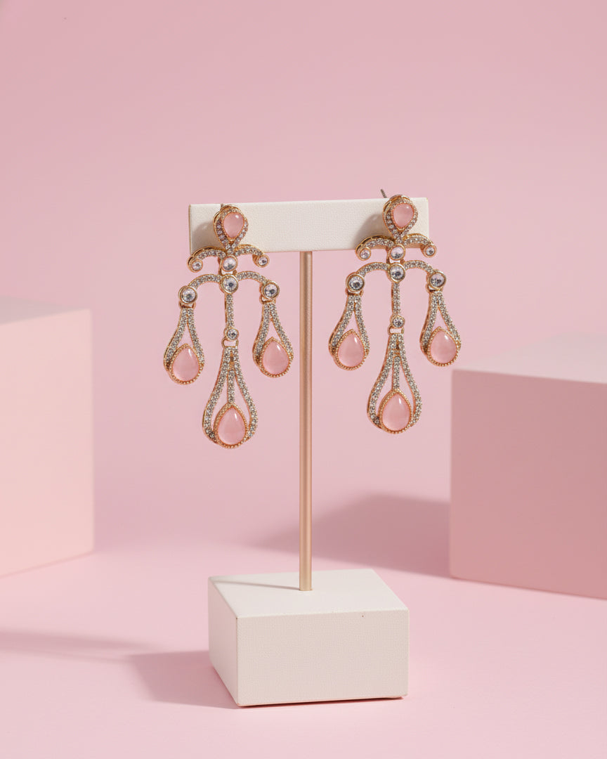 Blush Urvi Premium Designer Zircone Earring