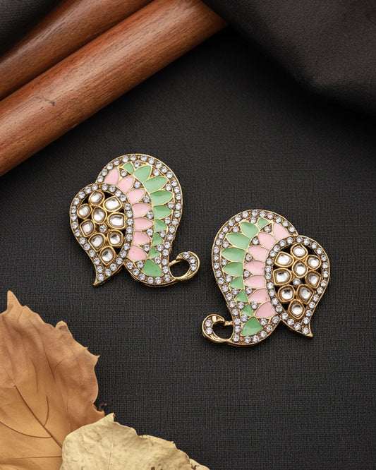 Mint Blush Urfi Stud