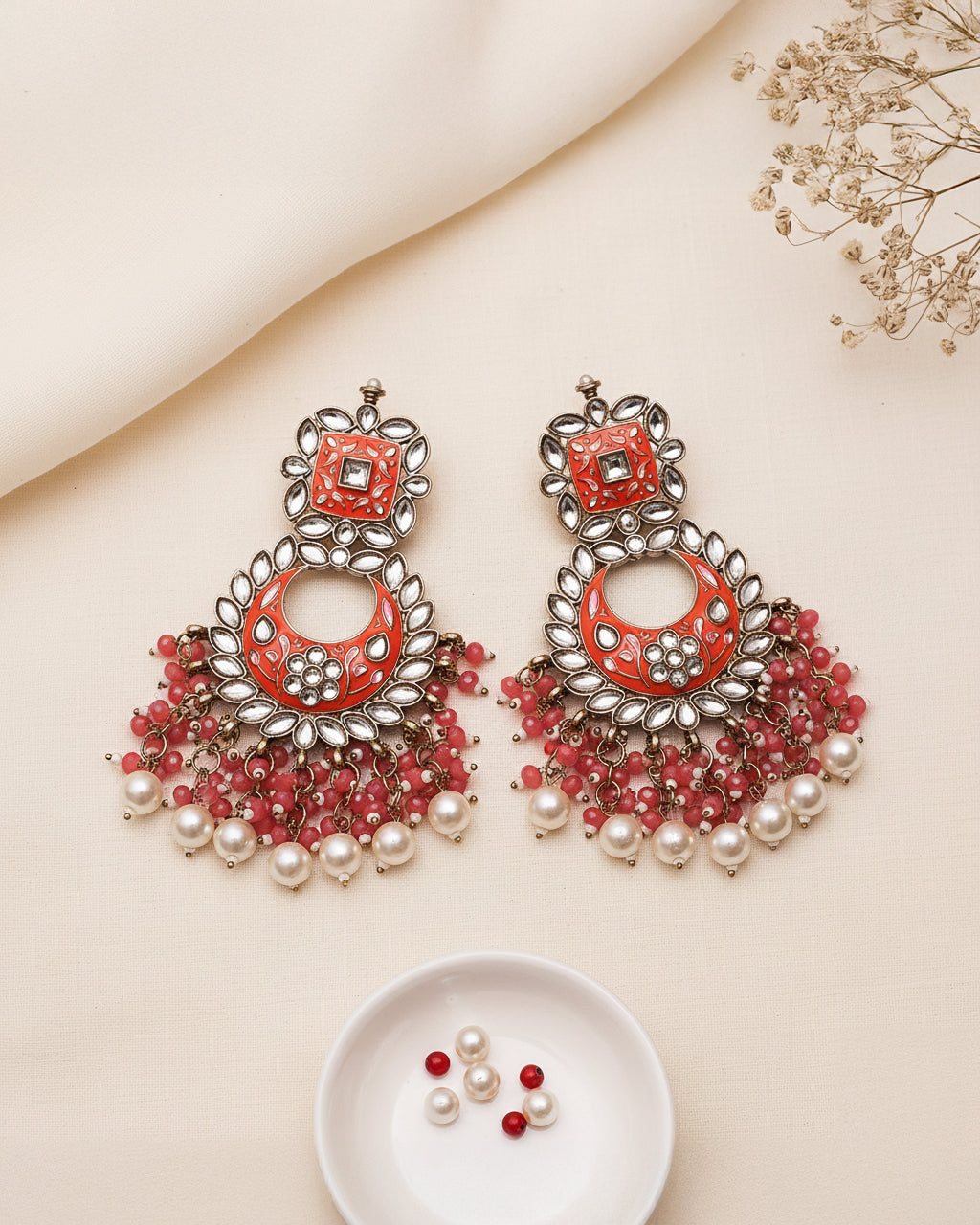 Coral Anisha Chandbali