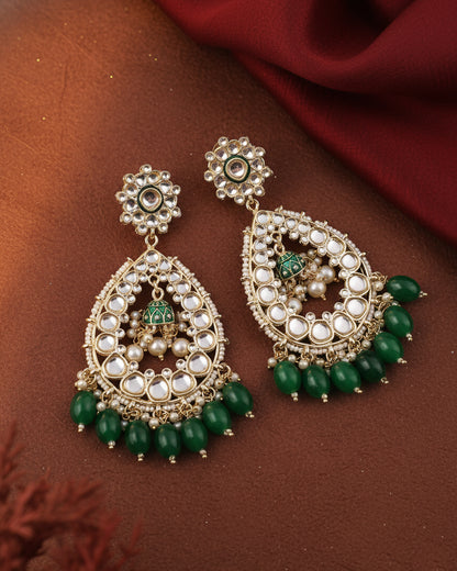 Green Jiyana Chandbali