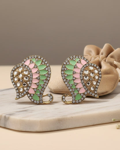 Mint Blush Urfi Stud