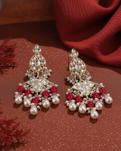 Pink Aarohi Chandbali