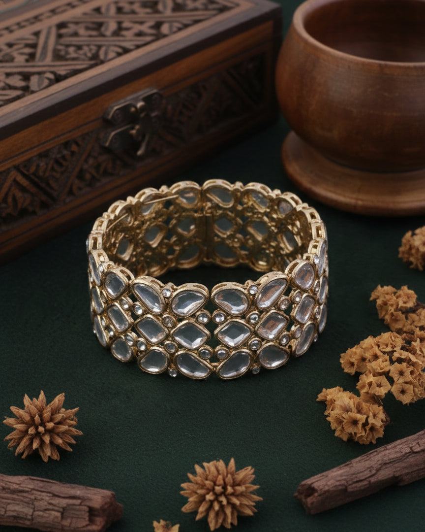 Chahat Polki Dupe Kada - Openable