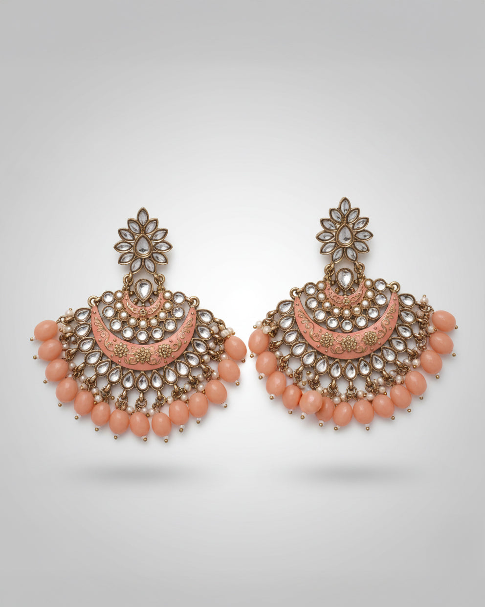 Peach Maisha Chandbali