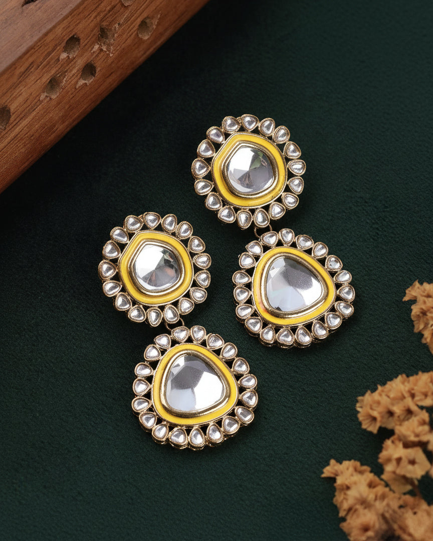 Yellow Neeraj Earring