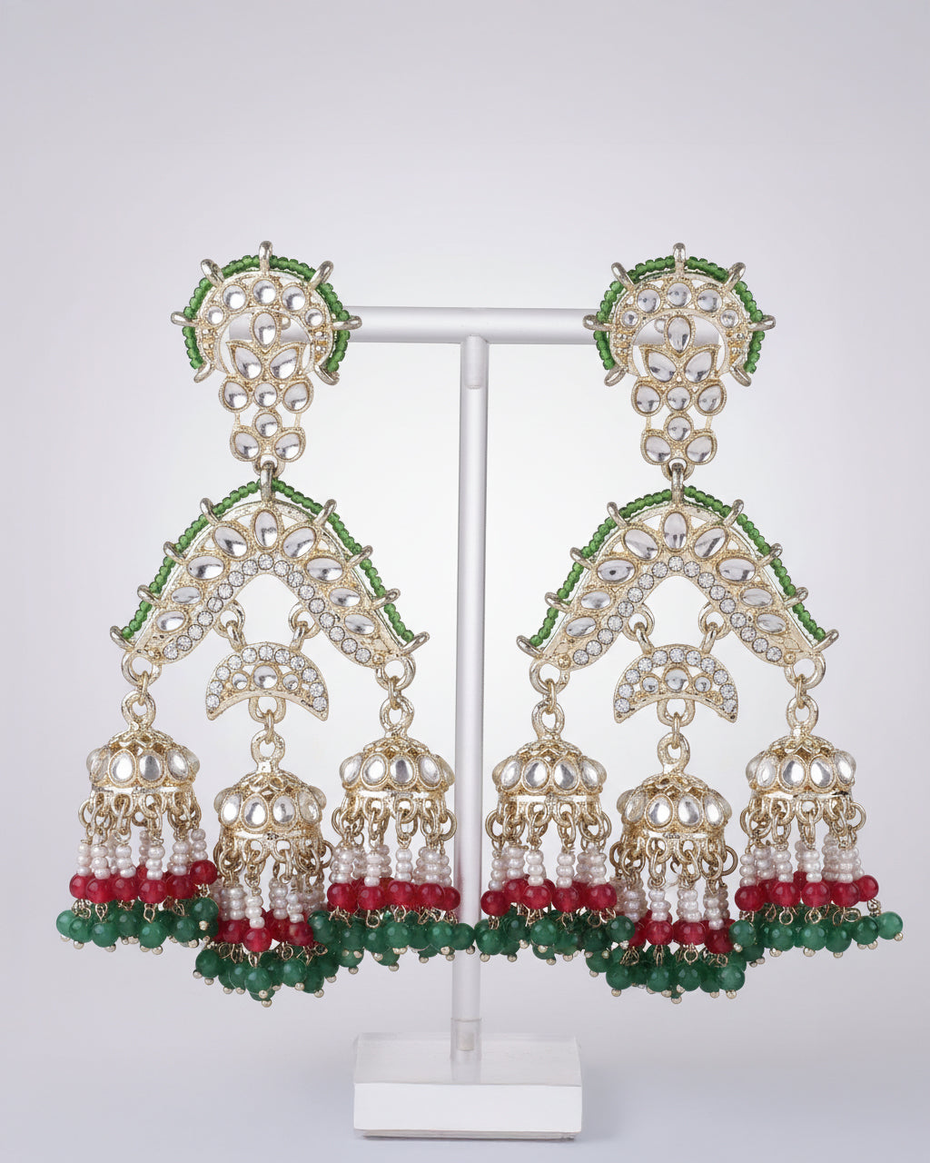 Green Prabhnoor Jhumka