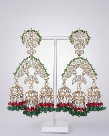 Green Prabhnoor Jhumka