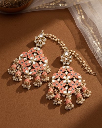 Coral Nyasa Designer Earring with Sahara