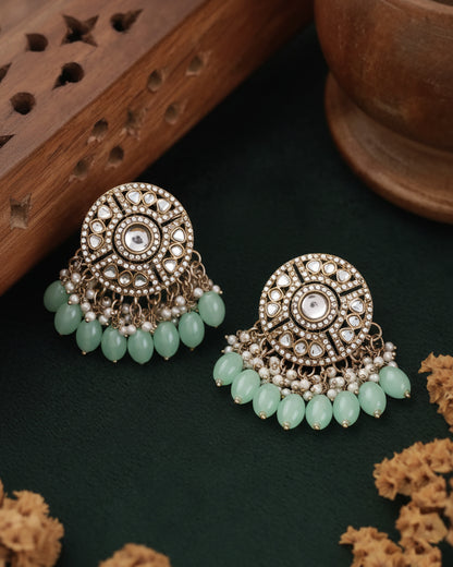 Mint Green Malti Earring