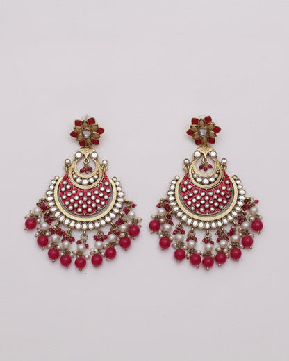 Pink Nazma Chandbali