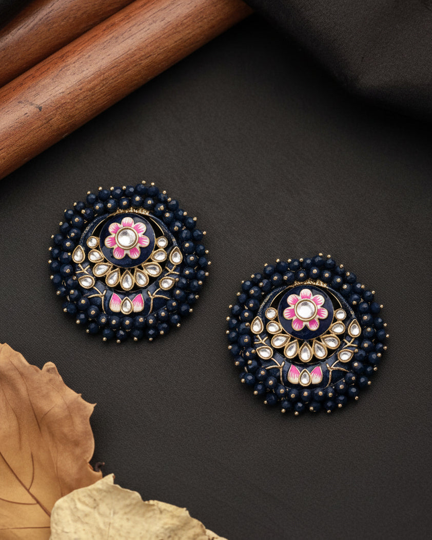 Navy Blue Ashu Meena Stud