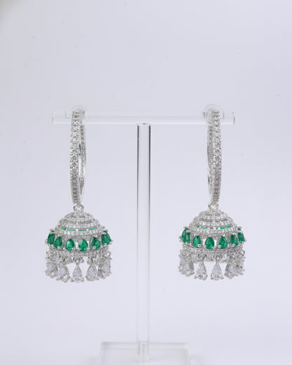 Emerald Catelyn AD Hoop Earrings