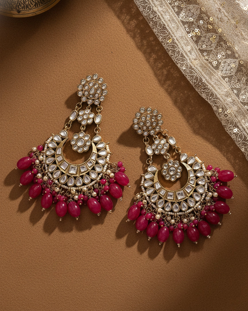 Pink Ujala Chandbali