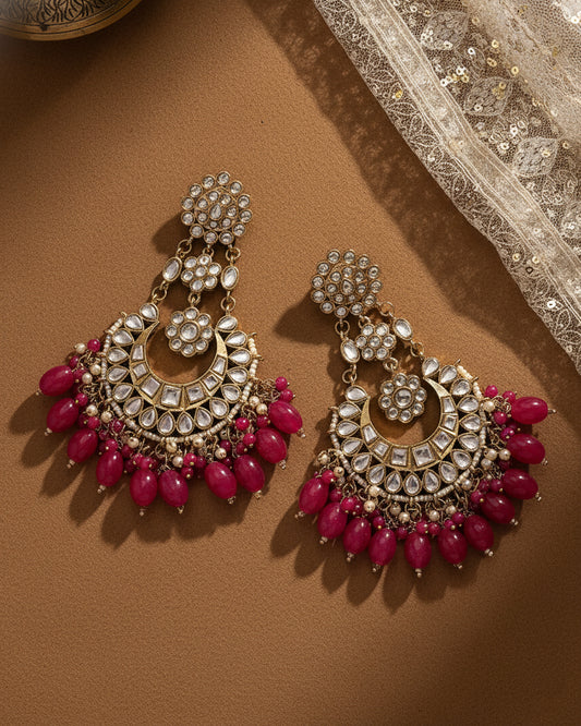 Pink Ujala Chandbali