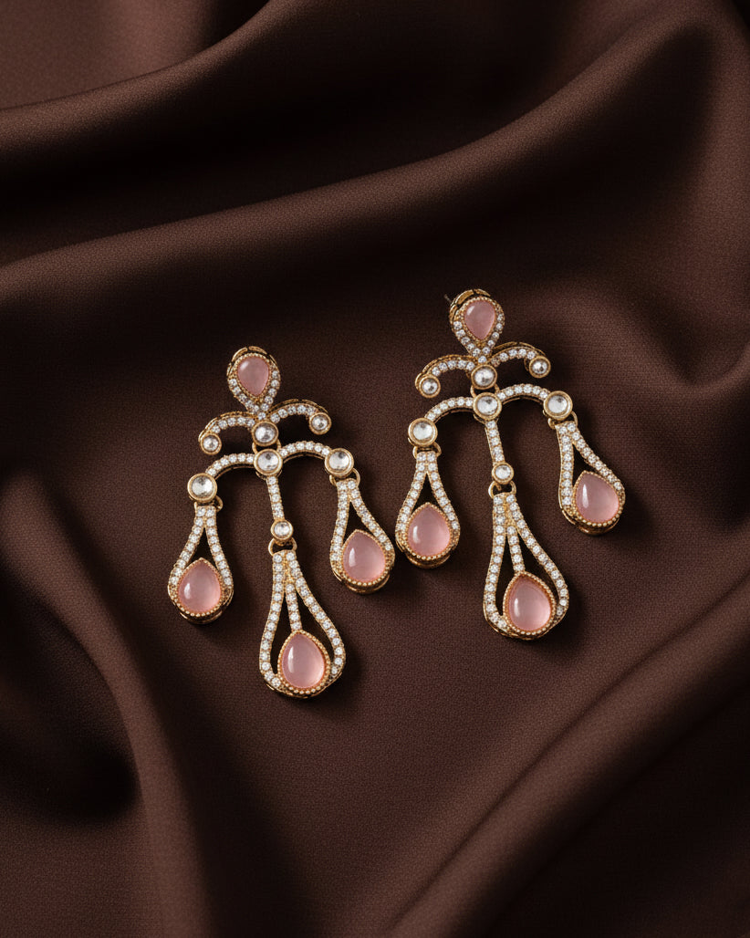 Blush Urvi Premium Designer Zircone Earring