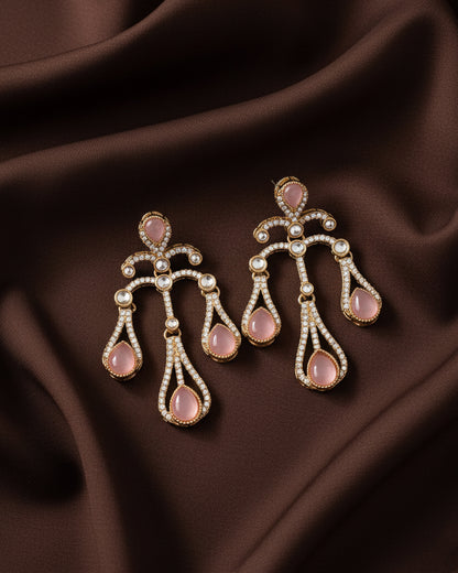 Blush Urvi Premium Designer Zircone Earring