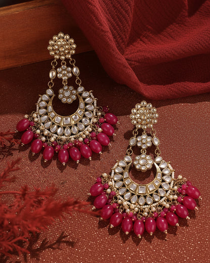 Pink Ujala Chandbali