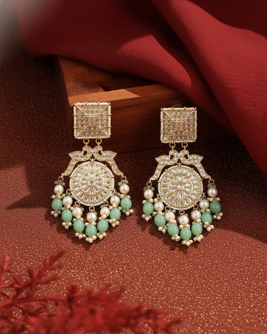 Mint Green Arhan Chandbali