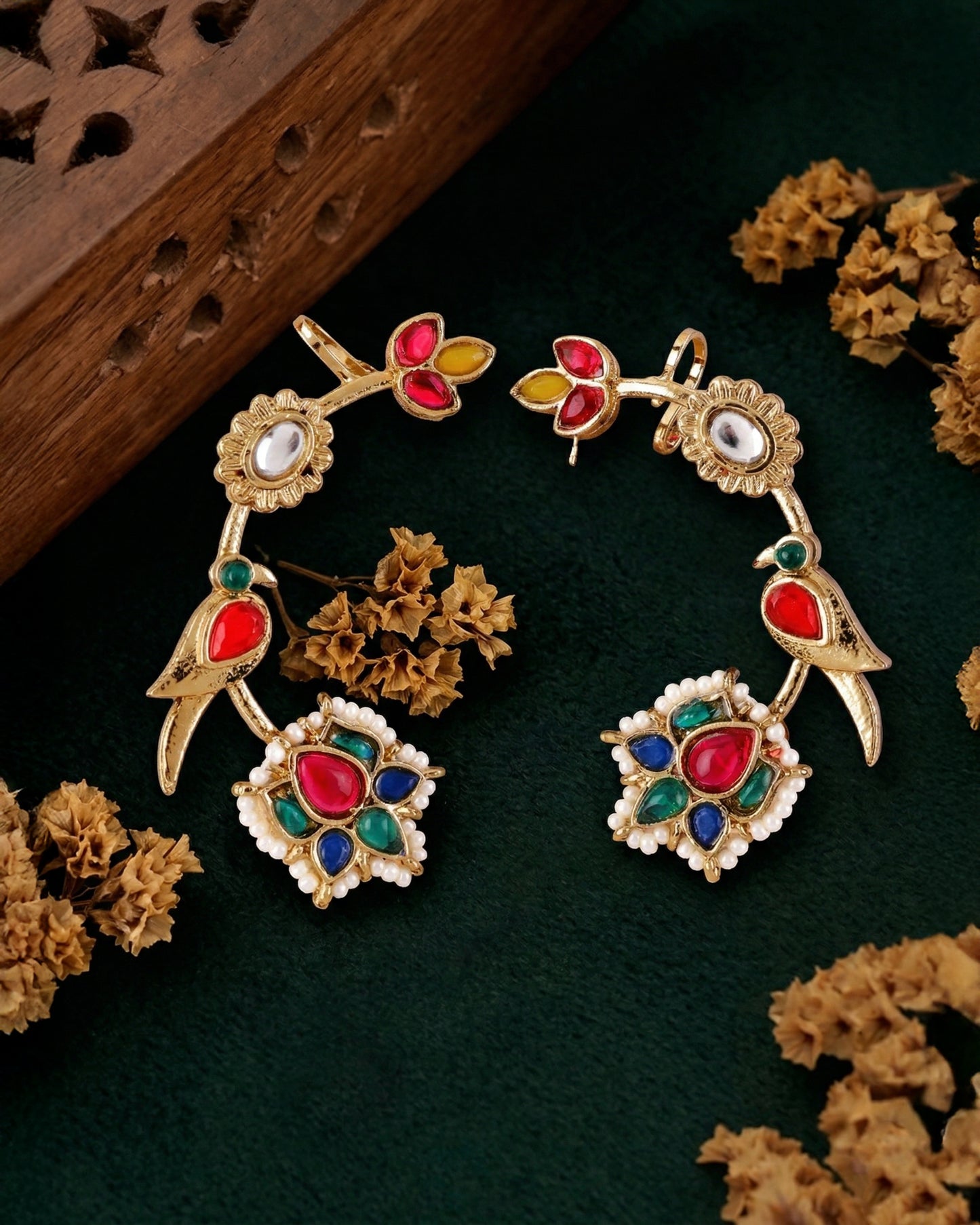 Multi Vamika Designer Ear Cuff Earring