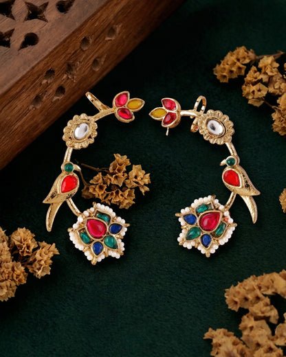 Multi Vamika Designer Ear Cuff Earring