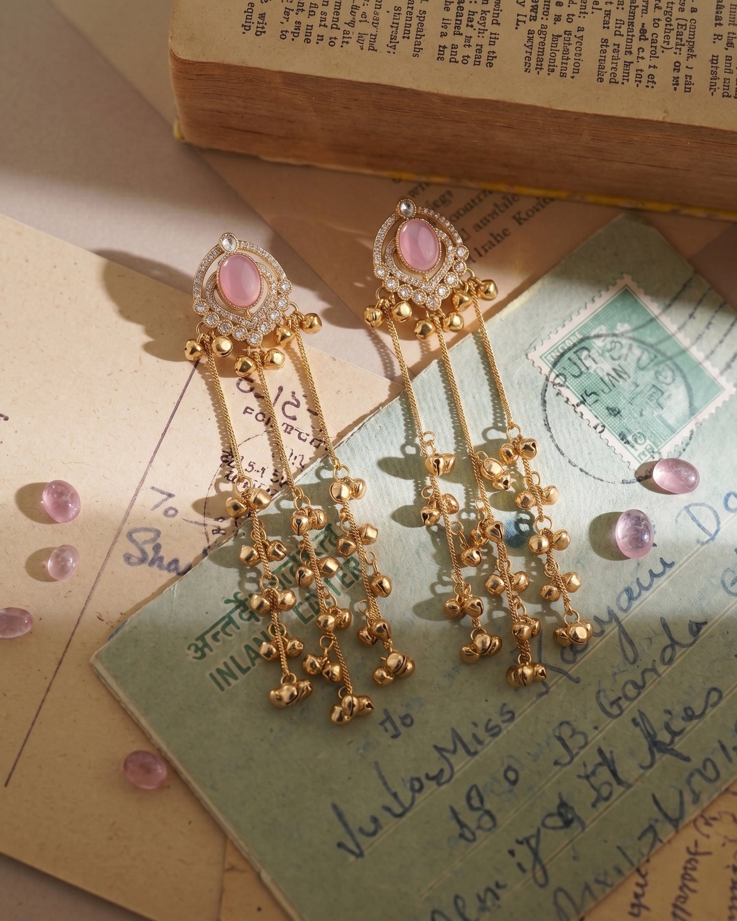 Blush Ekisha Kashmiri Look Ghunghru Jhumka Earring
