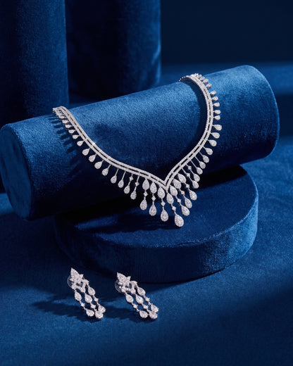 Adalynn American Diamond Necklace Set