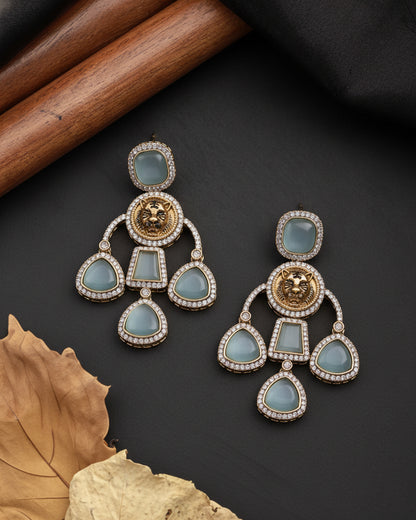 Turquoise Sabya Designer Earring