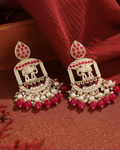 Pink Gomti Chandbali